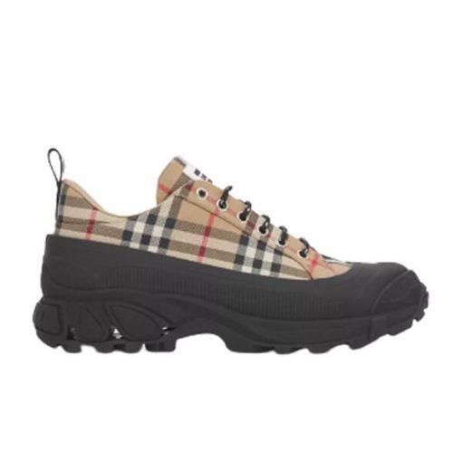 (1:1 replica) BURBERRY VINTAGE CHECK COTTON ARTHUR SNEAKERS BBR028