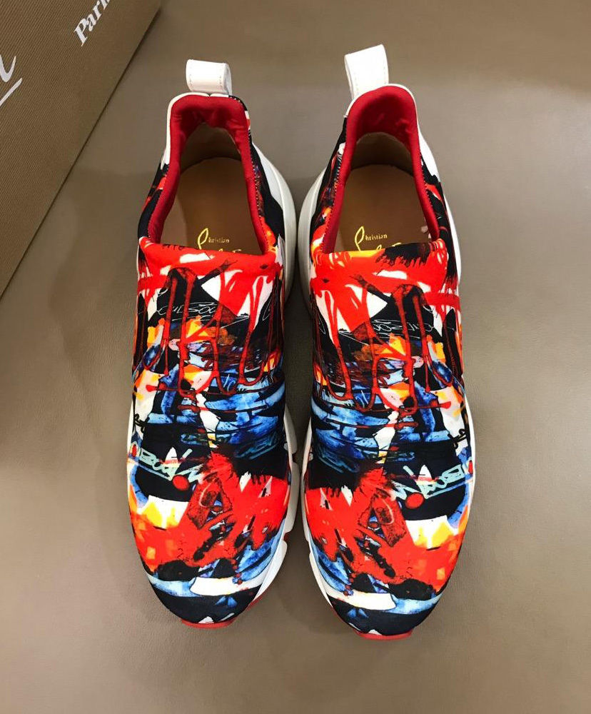 (1:1 replica) Christian Louboutin Men s Space Run Sneaker Red