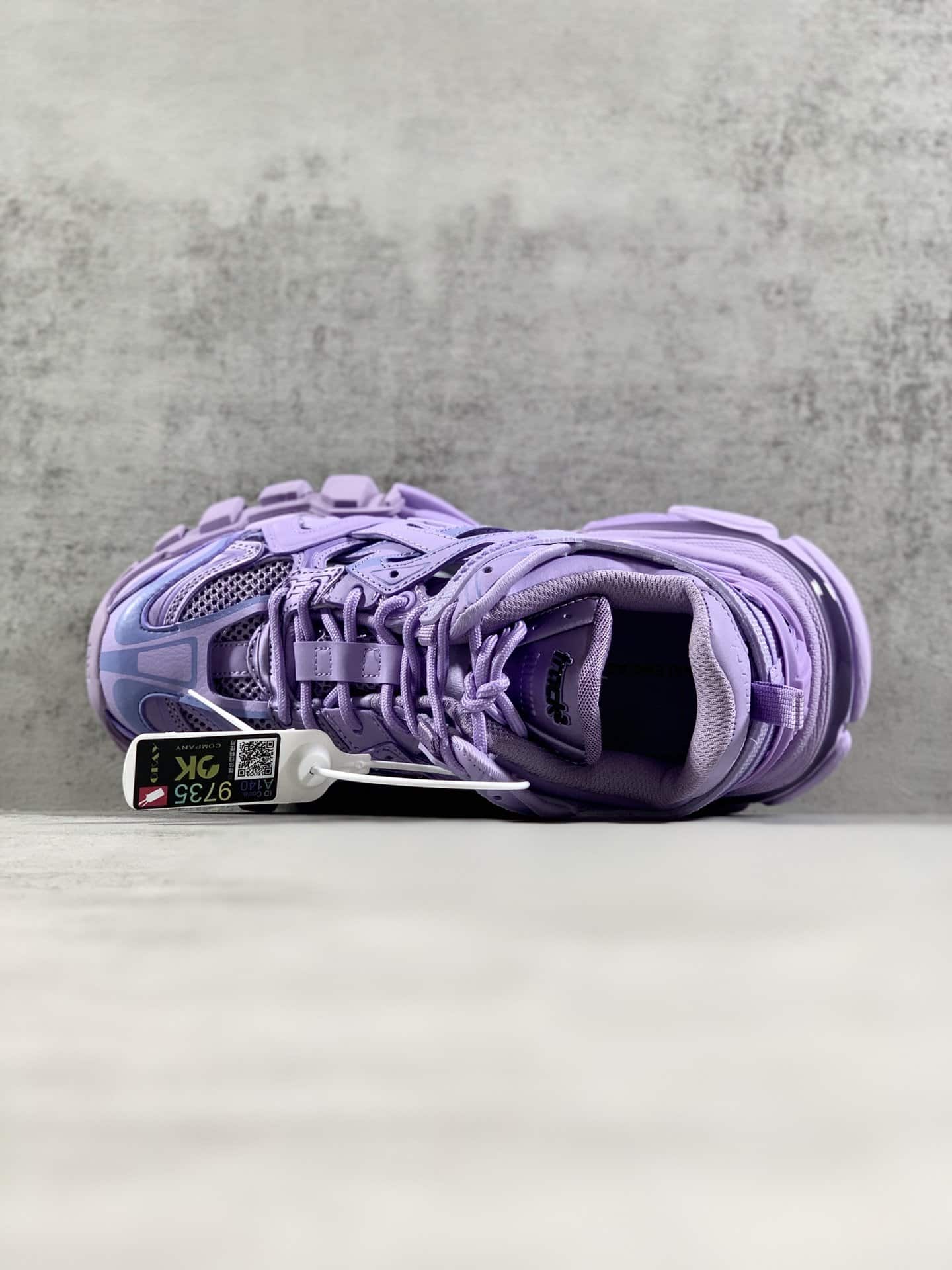 (1:1 replica) Balenciaga Track.2 Clear Sole Trainers Purple For Women