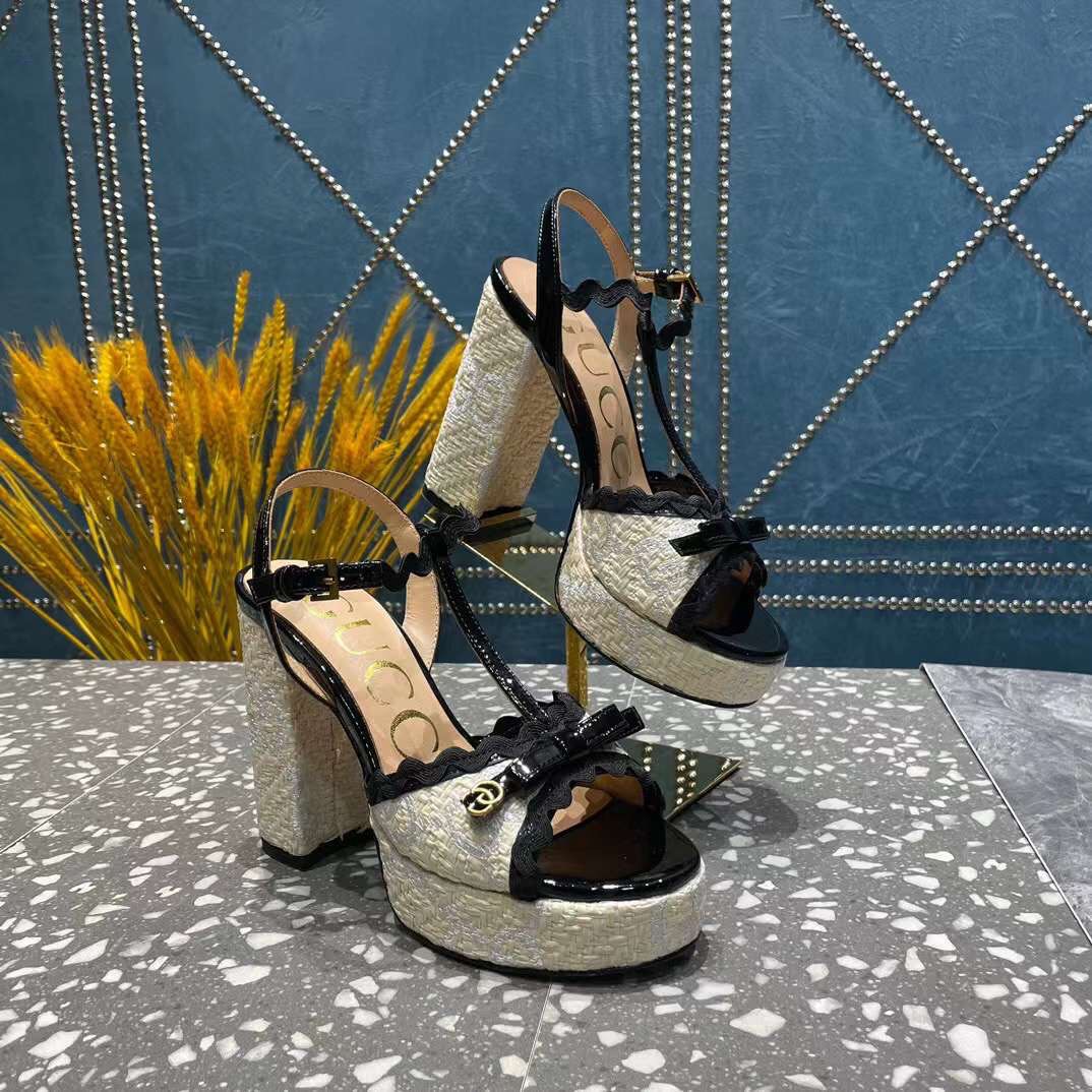 (1:1 replica) Gucci Sandals Hight Heels Logo Fashion Women 10.5cm