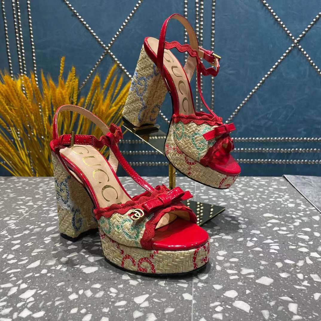 (1:1 replica) Gucci Sandals Hight Heels Logo Fashion Women 10.5cm