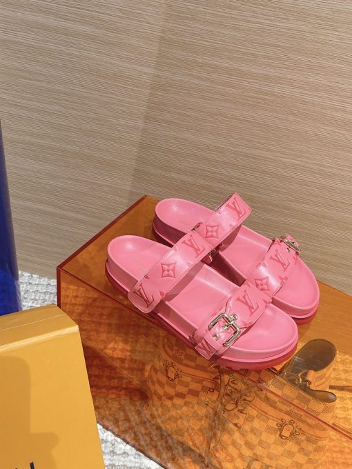 (1:1 replica) LOUIS VUITTON BOM DIA FLAT COMFORT MULE LVSD018