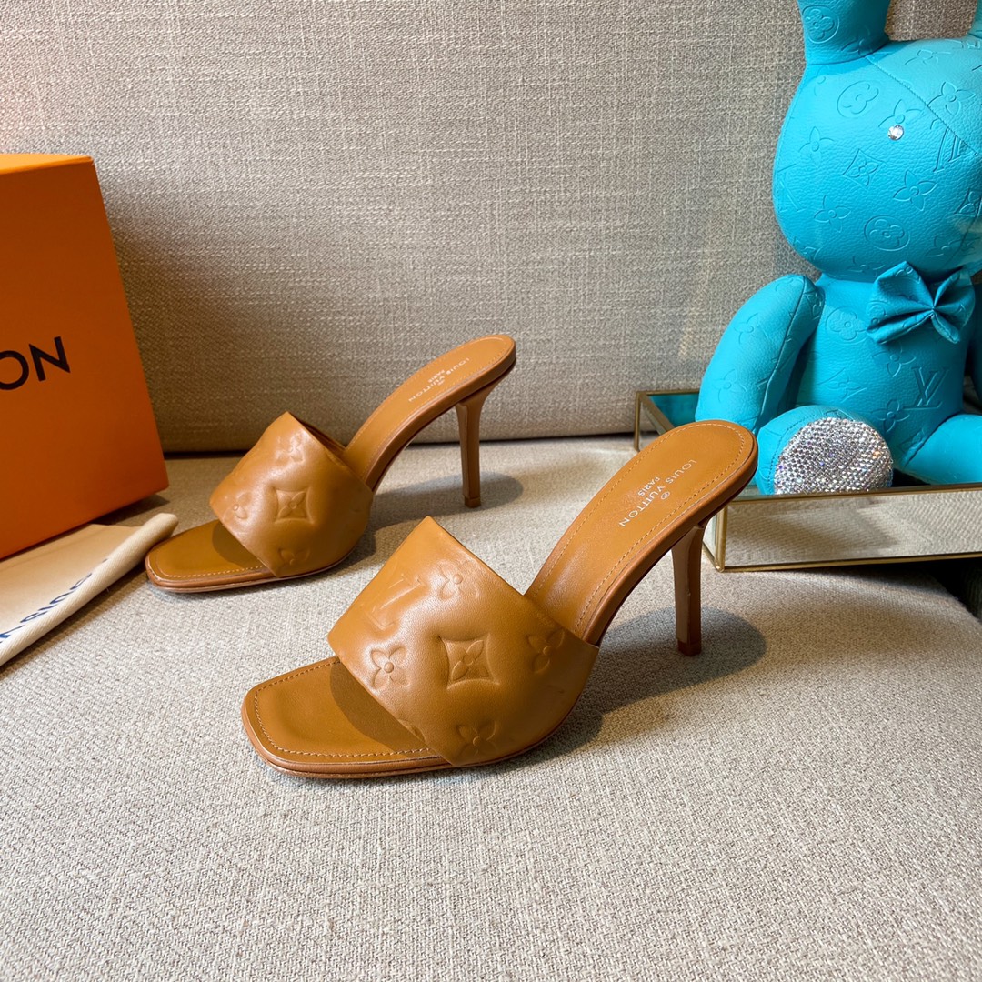 (1:1 replica) Louis Vuitton Women s Revival Mule Brown For Women LV