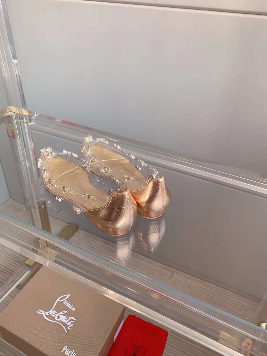 (1:1 replica) Christian Louboutin Degraqueen Embellished PVC Pumps