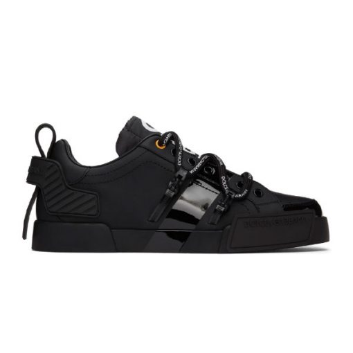 (1:1 replica) DOLCE GABBANA PORTOFINO SNEAKER IN CALFSKIN AND PATENT LEATHER – DG032