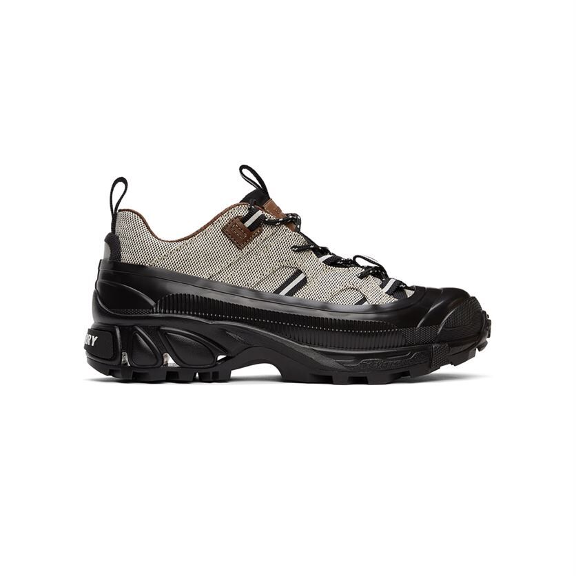 (1:1 replica) BURBERRY BLACK AND WHITE CANVAS ARTHUR SNEAKERS BBR021
