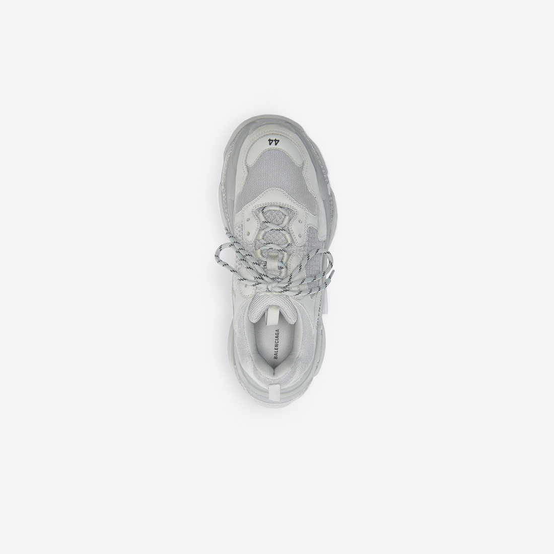 (1:1 replica) Balenciaga Triple S Clear Sole Trainers Sneakers in Grey