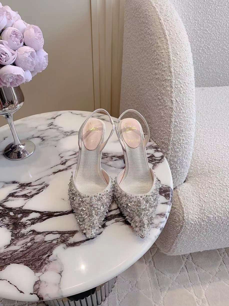 (1:1 replica) Christian Louboutin Slingback Women s Shoes 8.5cm
