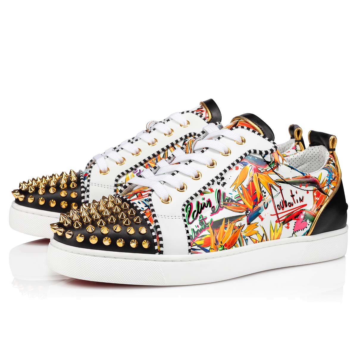 (1:1 replica) Christian Louboutin FreeLouis Junior Spikes Low Sneaker