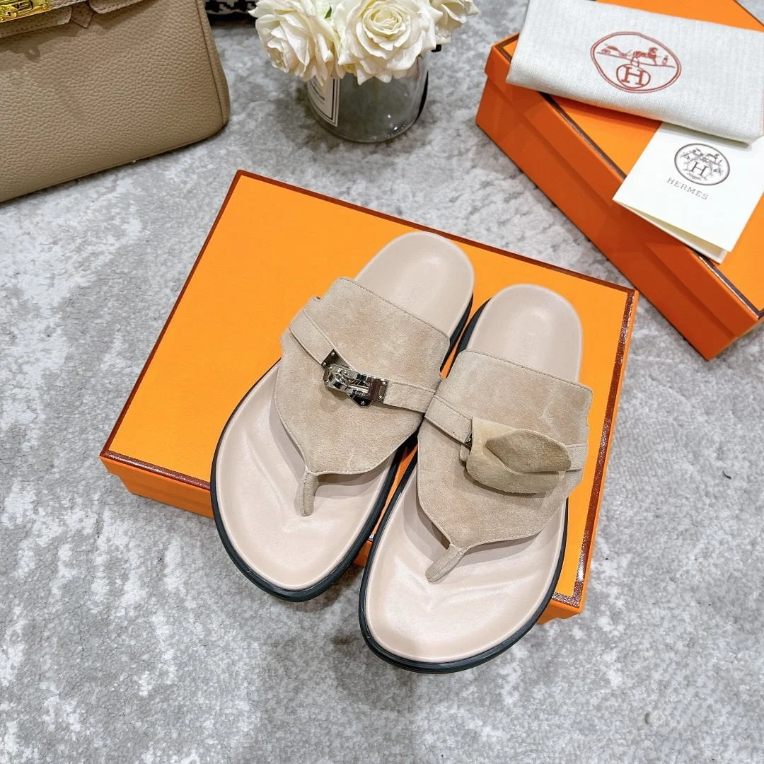 (1:1 replica) Hermes Empire Sandal Beige For Women, Women s Shoes H221075Z