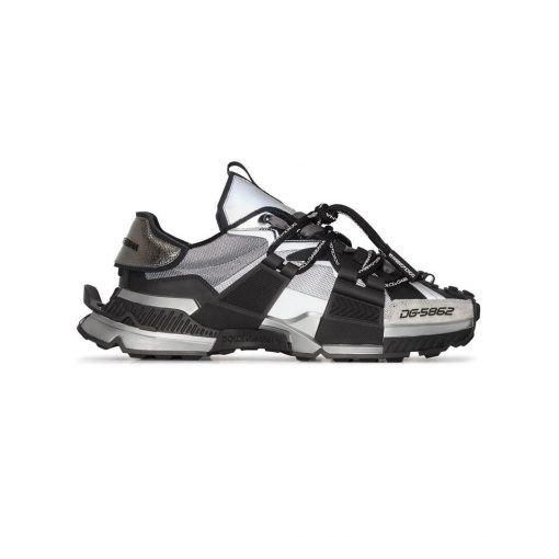 (1:1 replica) DOLCE GABBANA SPACE LOW-TOP SNEAKERS IN BLACK AND GREY – DG013