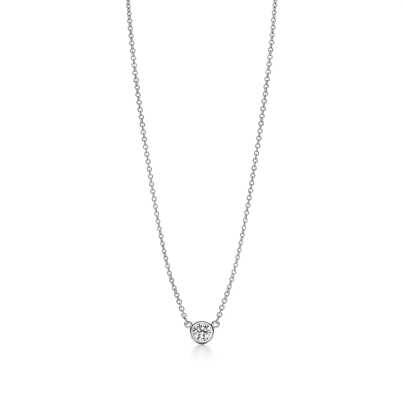 Tiffany Elsa Peretti® Diamonds by the Yard® Single Diamond Pendant (1:1 replica)