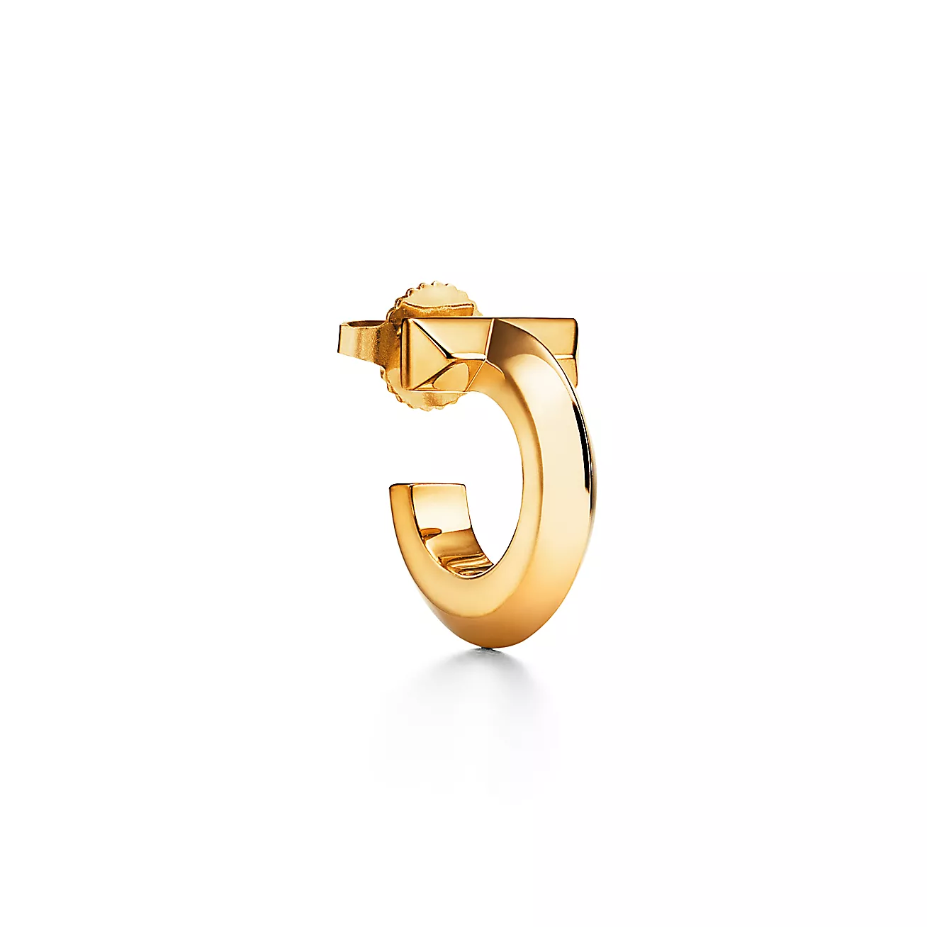 Tiffany T T1 Hoop Earrings in Yellow Gold (1:1 replica)