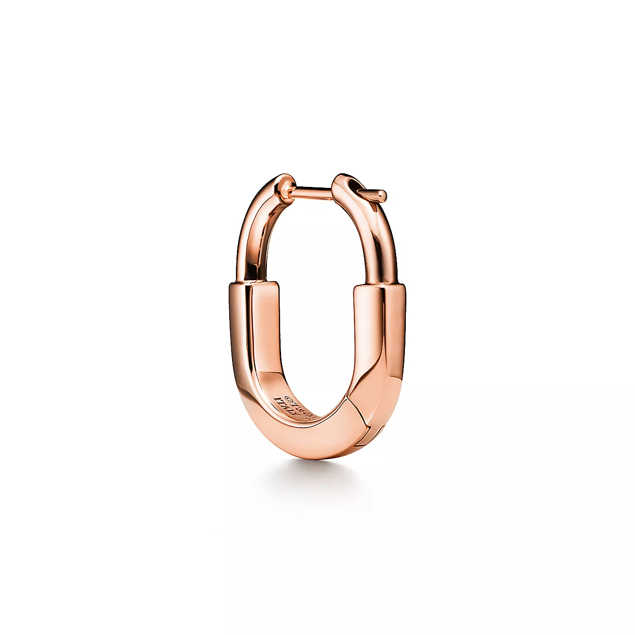 Tiffany Lock Small Earrings in Rose Gold (1:1 replica)