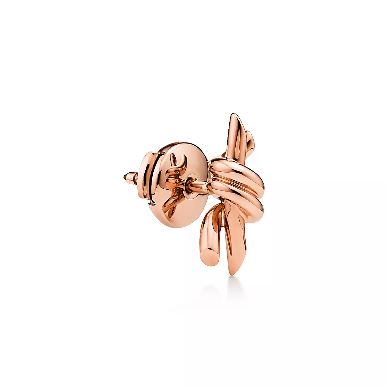 Tiffany Knot Small Earrings in Rose Gold (1:1 replica)