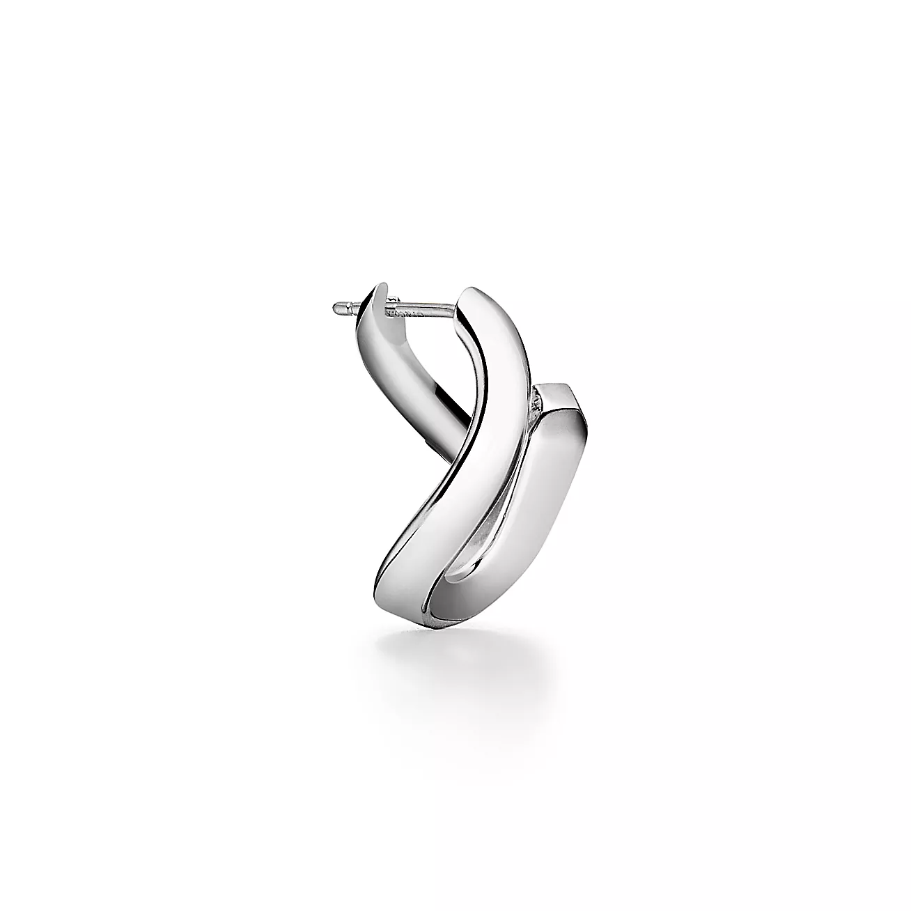 Tiffany Forge Single-link Earrings in High-polished Sterling Silver (1:1 replica)