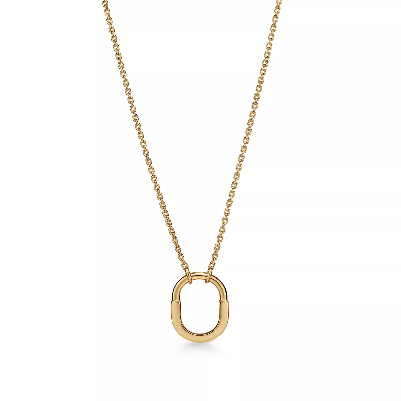 Tiffany Lock Small Pendant in Yellow Gold (1:1 replica)
