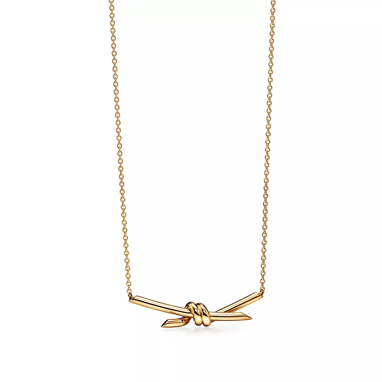Tiffany Knot Pendant in Yellow Gold (1:1 replica)