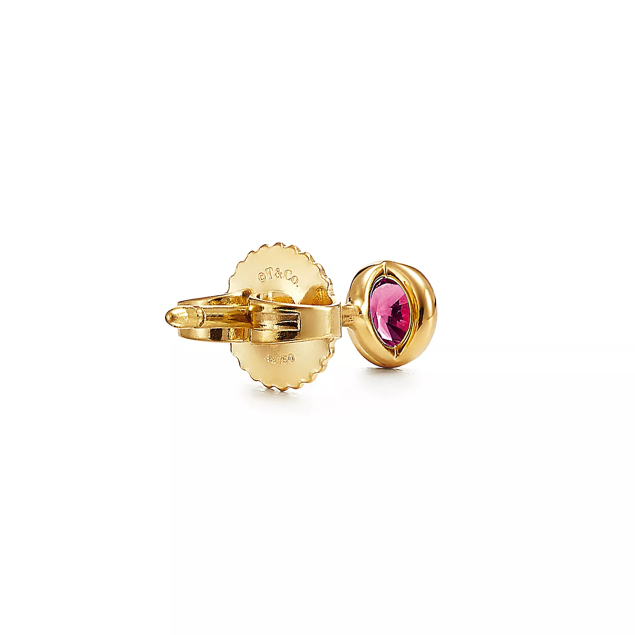 Tiffany Elsa Peretti® Color by the Yard Earrings in Yellow Gold with Rubies (1:1 replica)