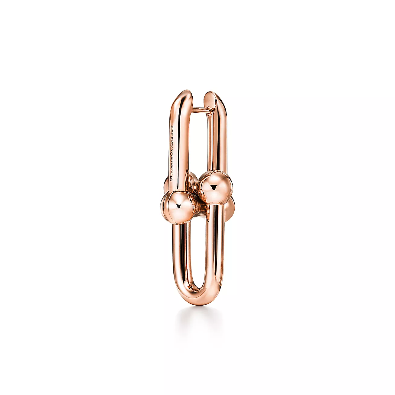 Tiffany HardWear Large Link Earrings in Rose Gold (1:1 replica)