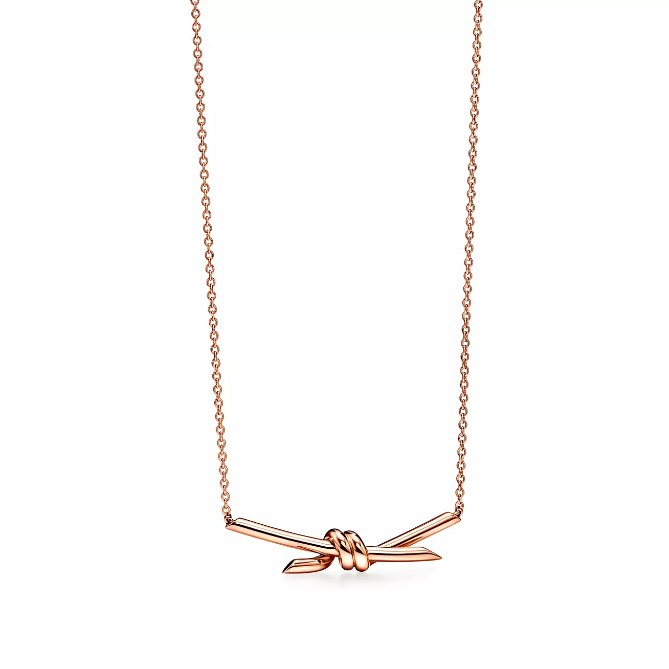 Tiffany Knot Pendant in Rose Gold (1:1 replica)