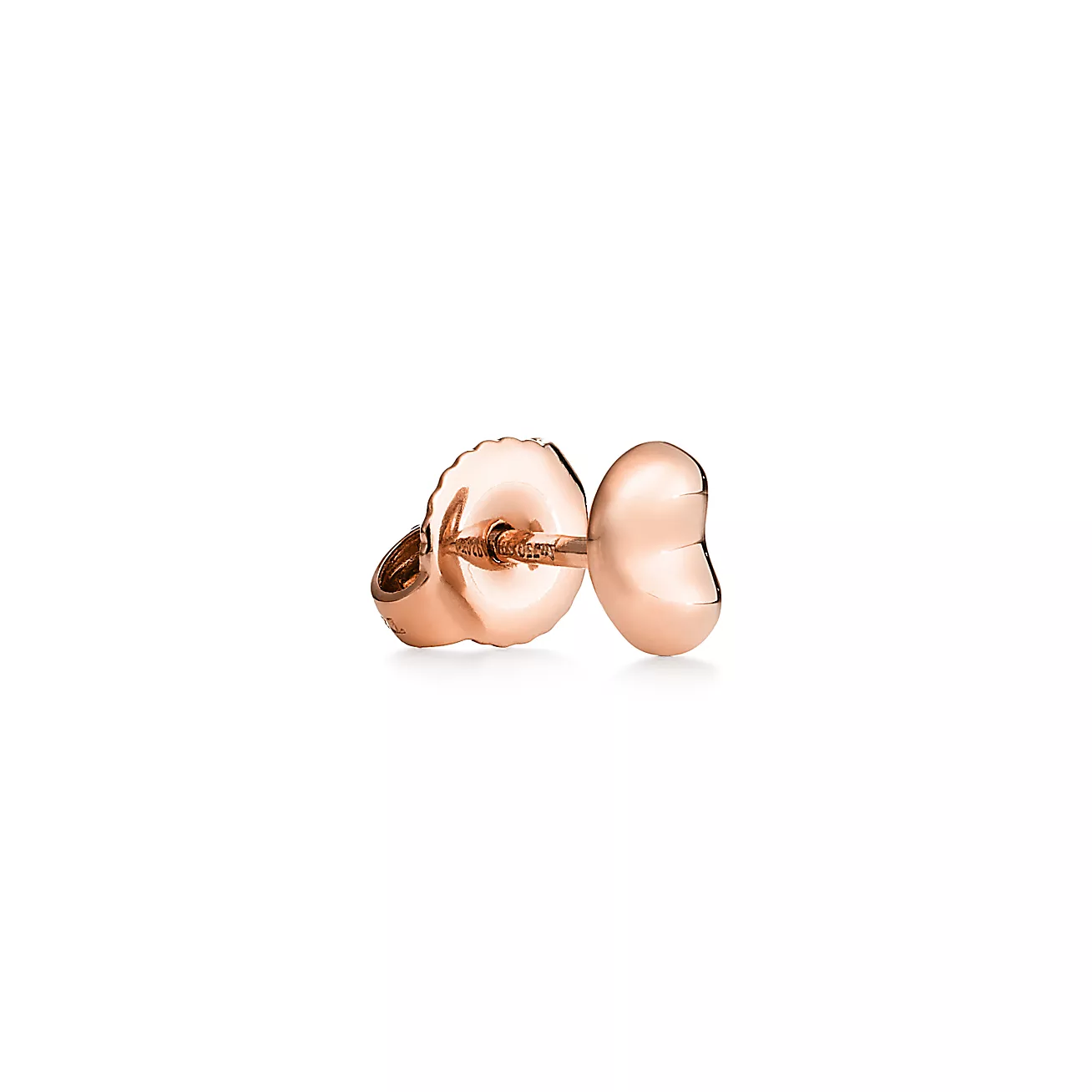 Tiffany Elsa Peretti® Bean® design Earrings in Rose Gold, 9 mm (1:1 replica)