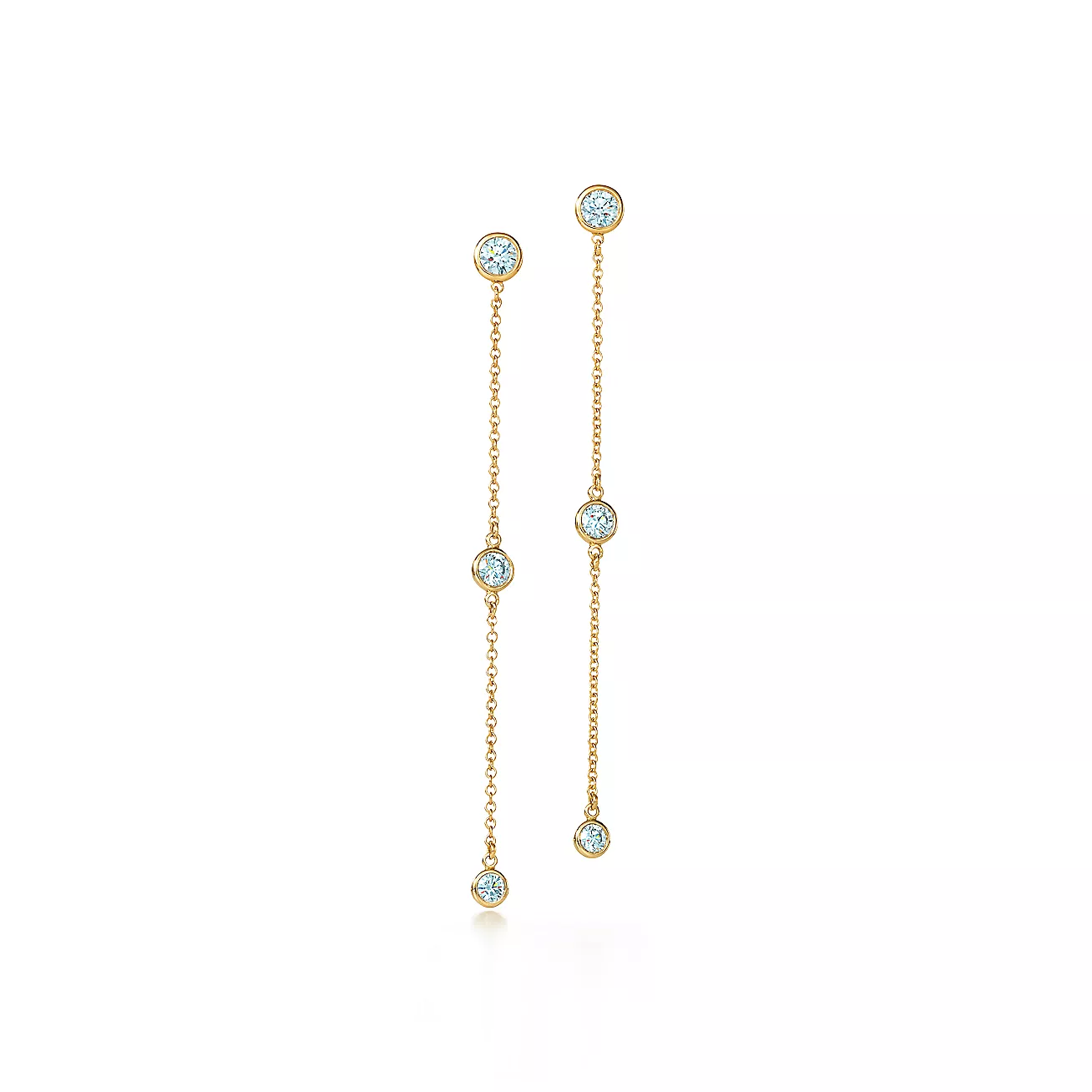 Tiffany Elsa Peretti® Diamonds by the Yard® Drop Earrings (1:1 replica)