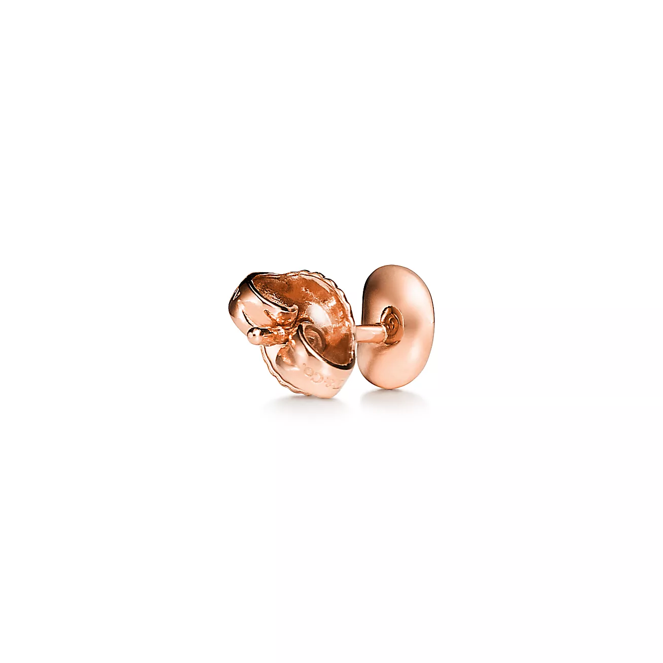Tiffany Elsa Peretti® Bean® design Earrings in Rose Gold, 9 mm (1:1 replica)