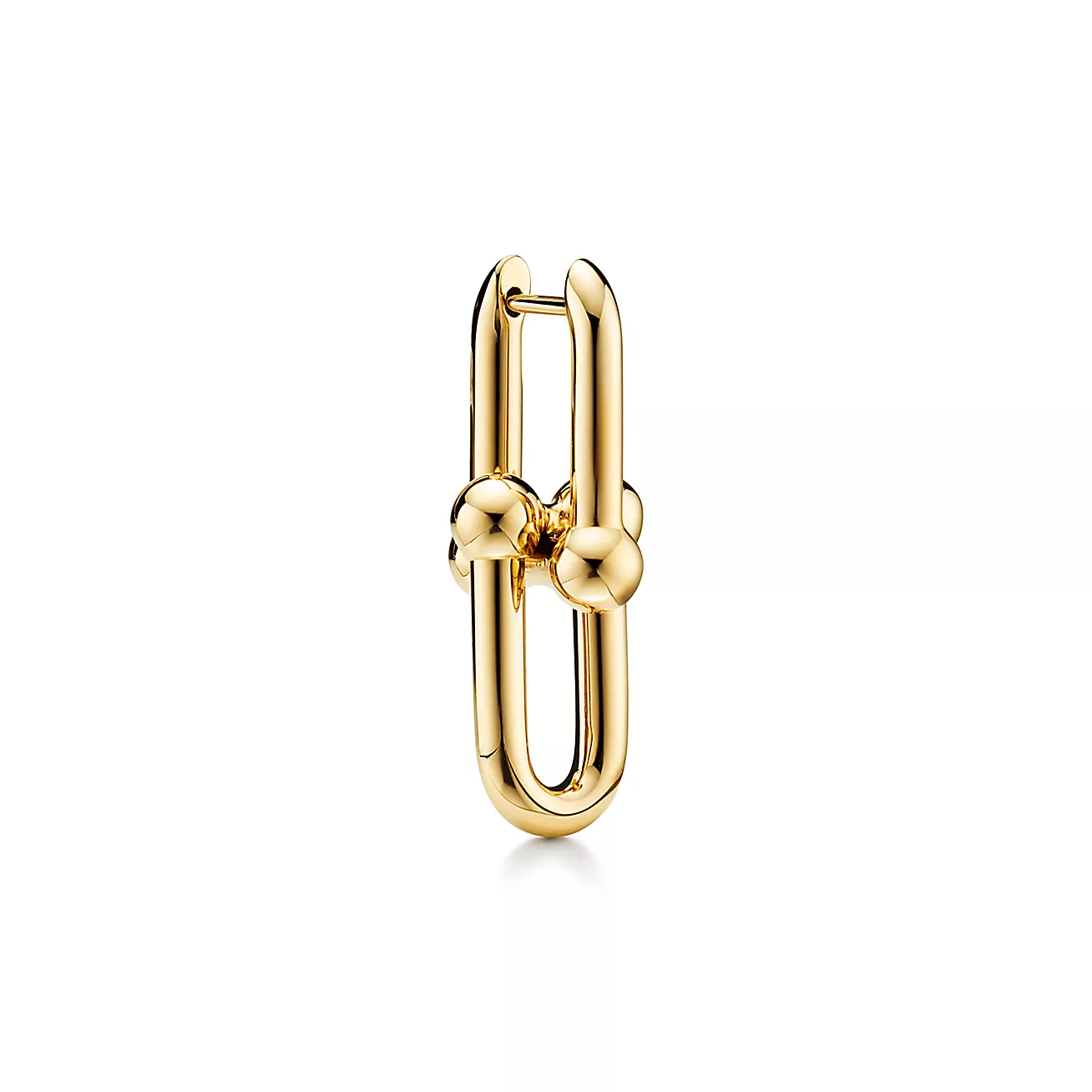 Tiffany HardWear Medium Link Earrings in Yellow Gold (1:1 replica)