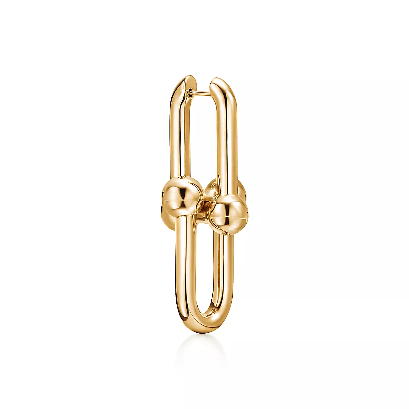 Tiffany HardWear Extra Large Link Earrings in Yellow Gold (1:1 replica)