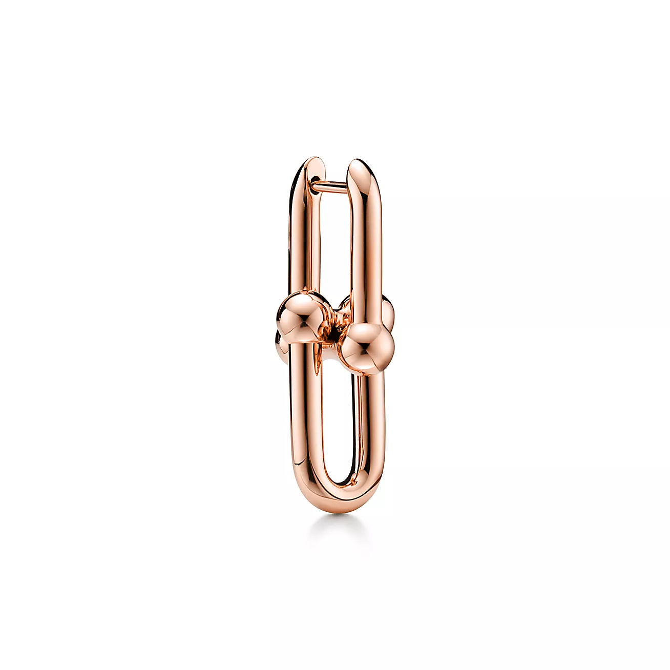 Tiffany HardWear Medium Link Earrings in Rose Gold (1:1 replica)