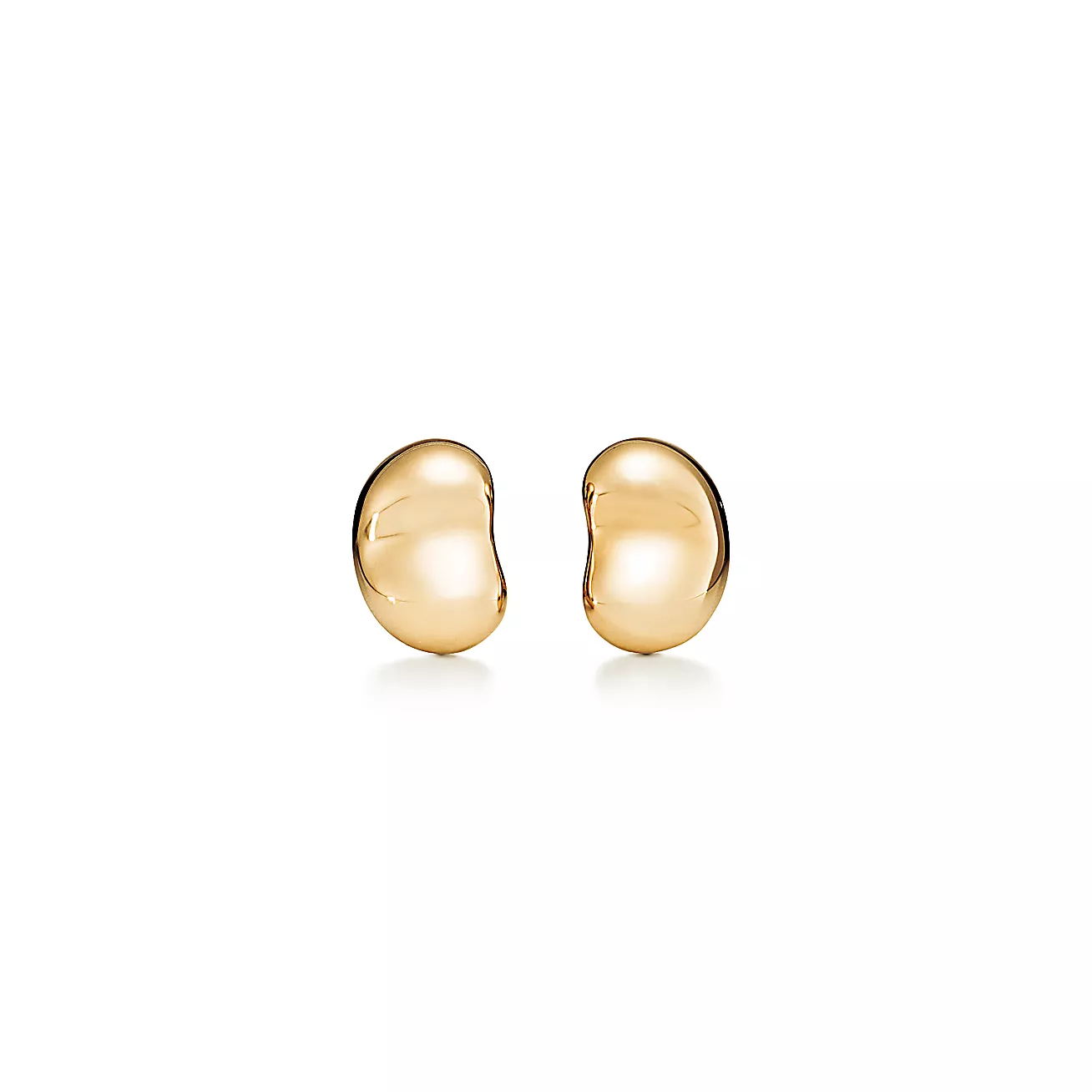 Tiffany Elsa Peretti® Bean® design Earrings in Yellow Gold, 9 mm (1:1 replica)