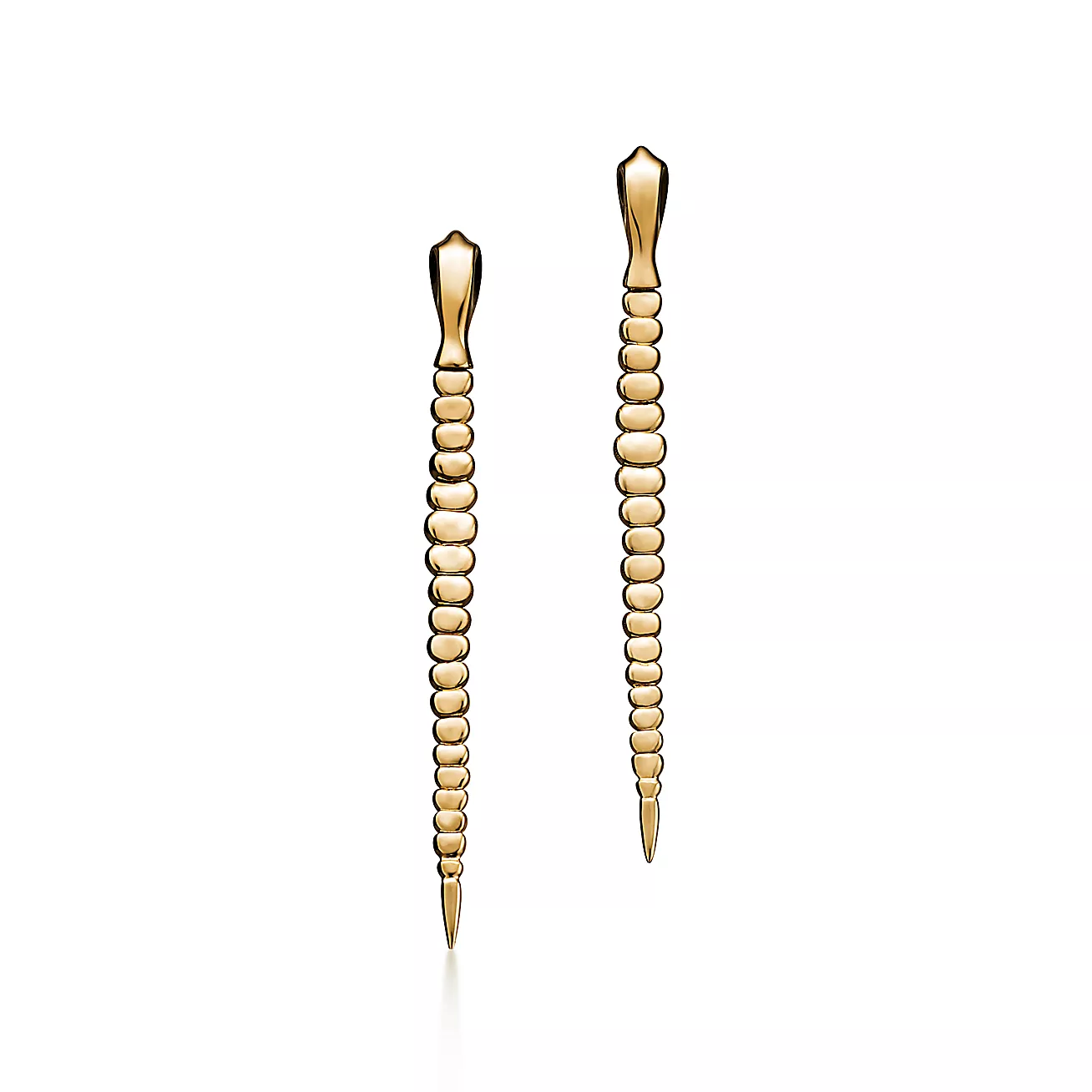 Tiffany Elsa Peretti® Snake Earrings in Yellow Gold (1:1 replica)