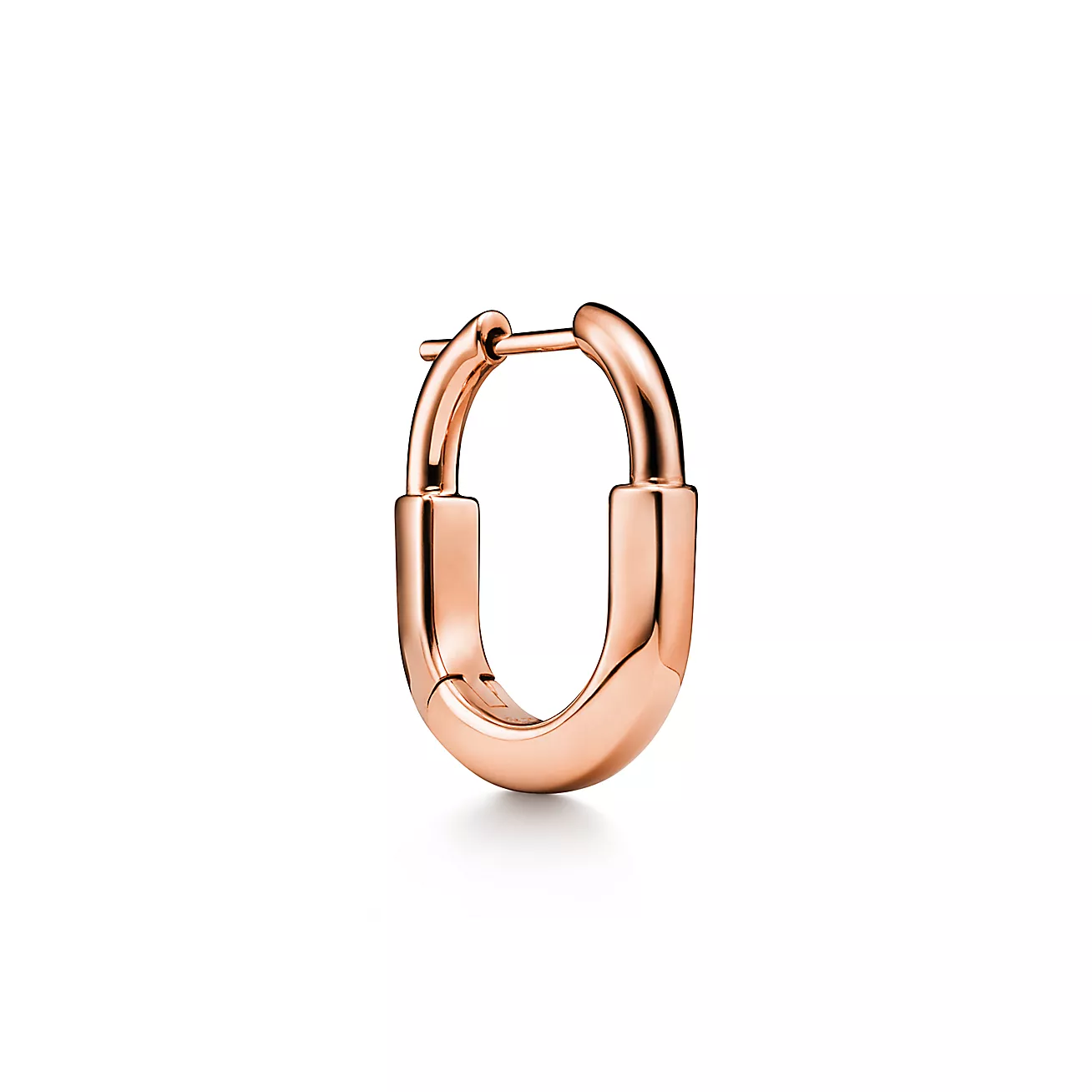 Tiffany Lock Small Earrings in Rose Gold (1:1 replica)
