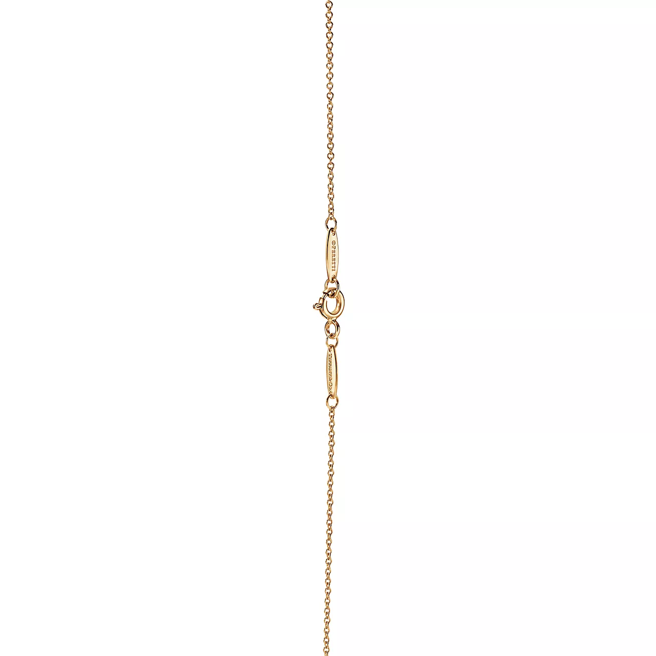 Tiffany Color by the Yard Pendant in Yellow Gold with a Ruby (1:1 replica)