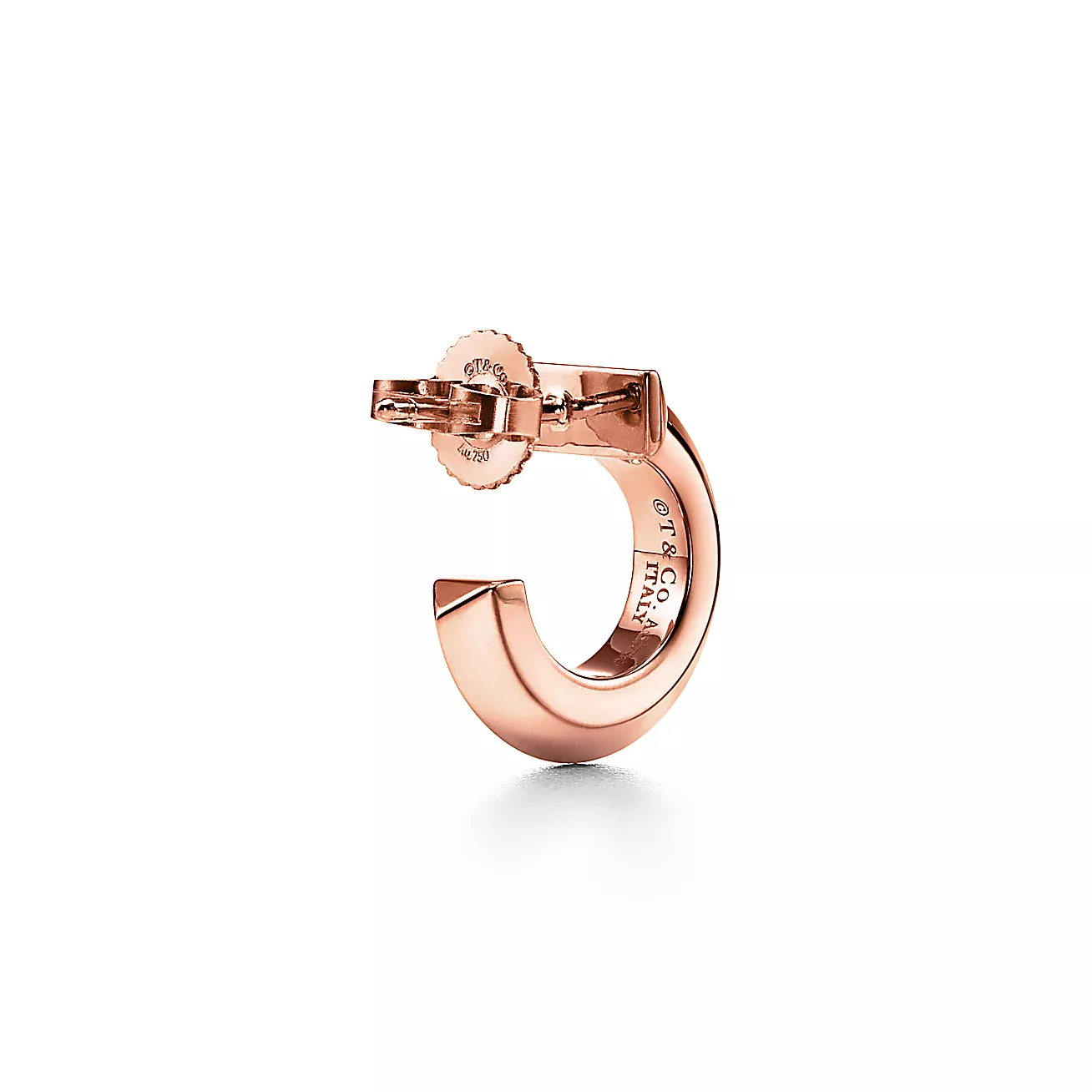 Tiffany T T1 Hoop Earrings in Rose Gold (1:1 replica)