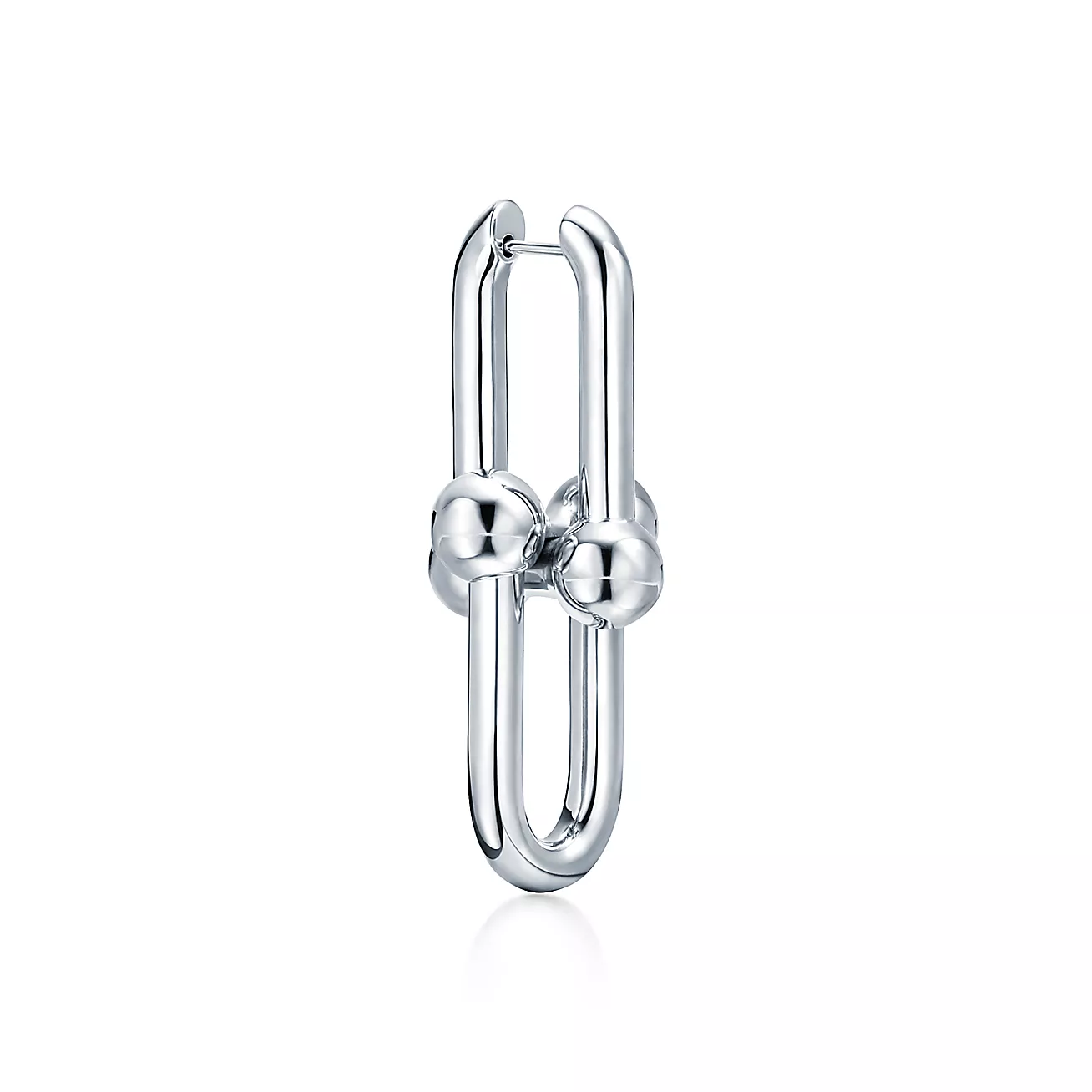 Tiffany HardWear Extra Large Link Earrings in Sterling Silver (1:1 replica)
