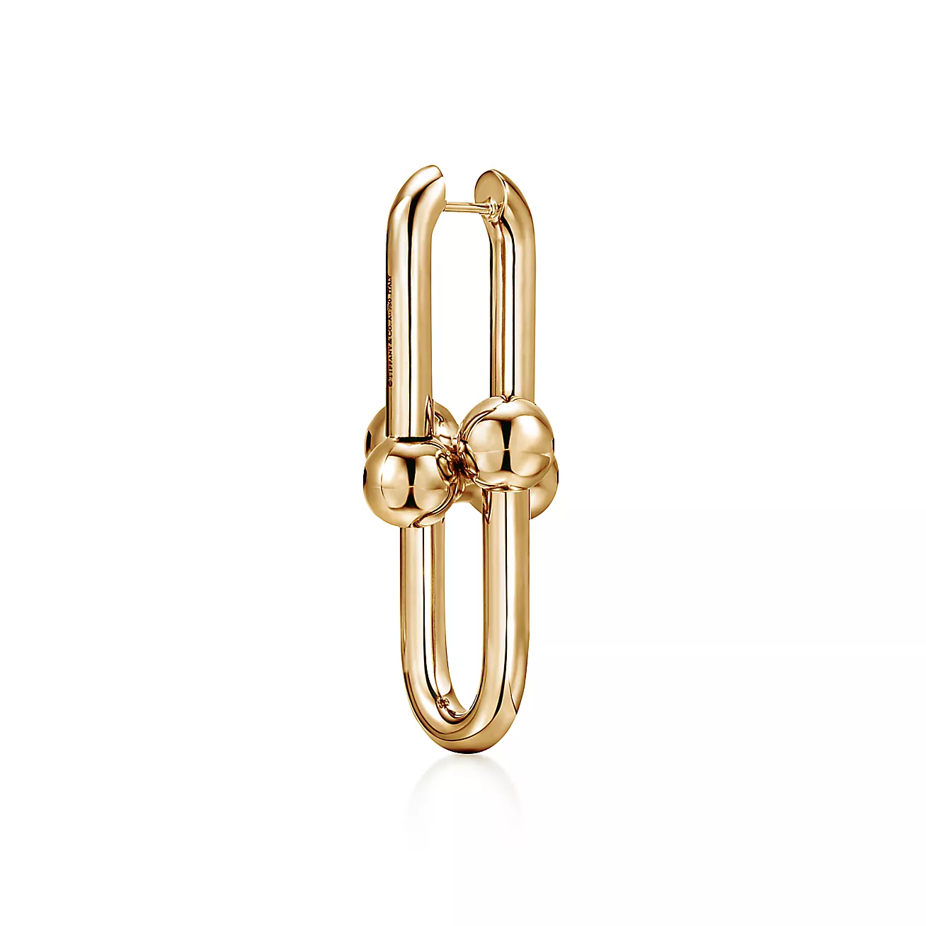 Tiffany HardWear Extra Large Link Earrings in Yellow Gold (1:1 replica)