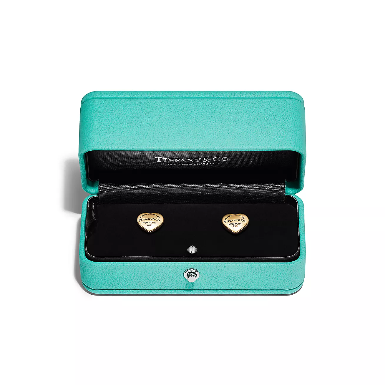 Return to Tiffany® Full Heart Earrings in Yellow Gold (1:1 replica)