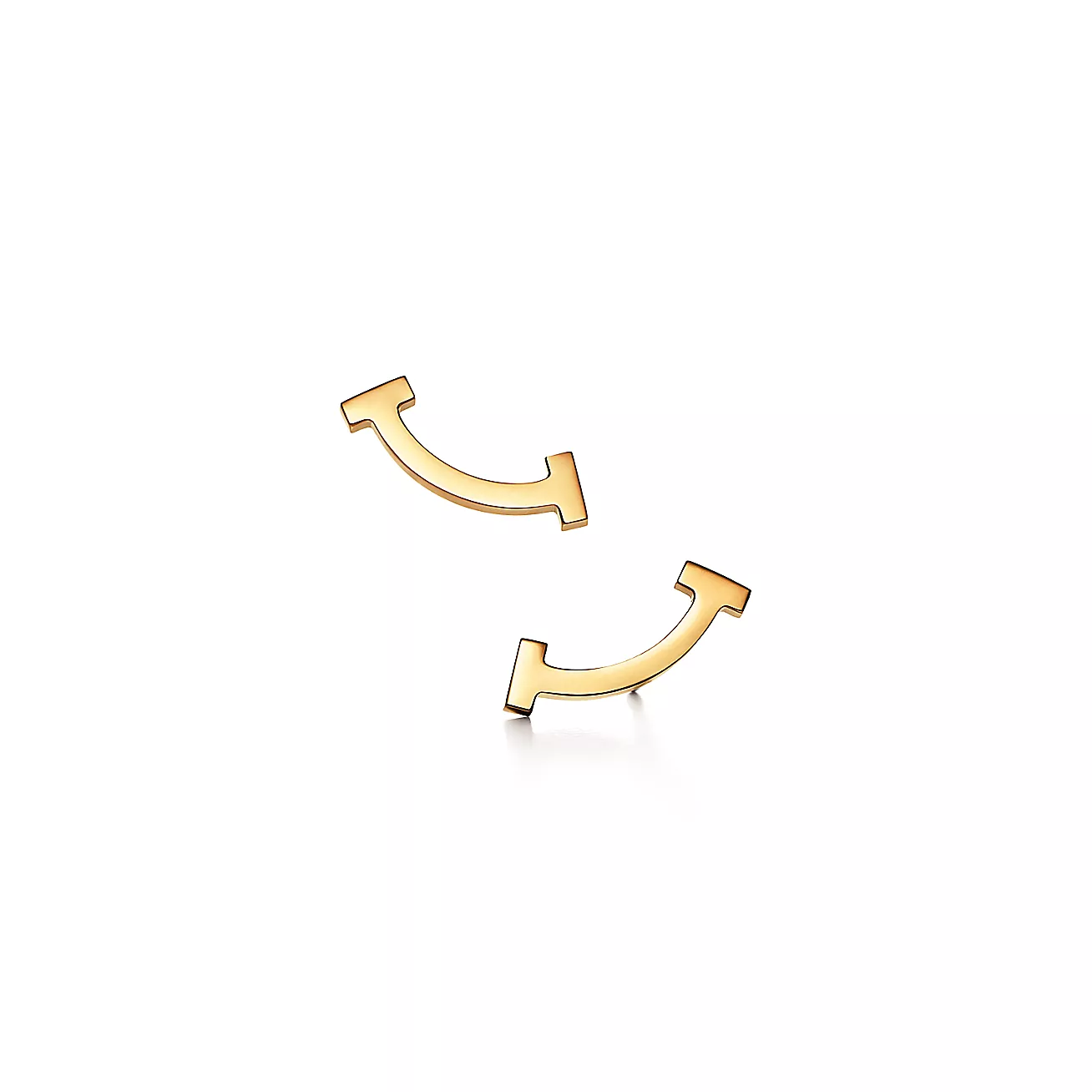 Tiffany T Smile Earrings in Yellow Gold (1:1 replica)