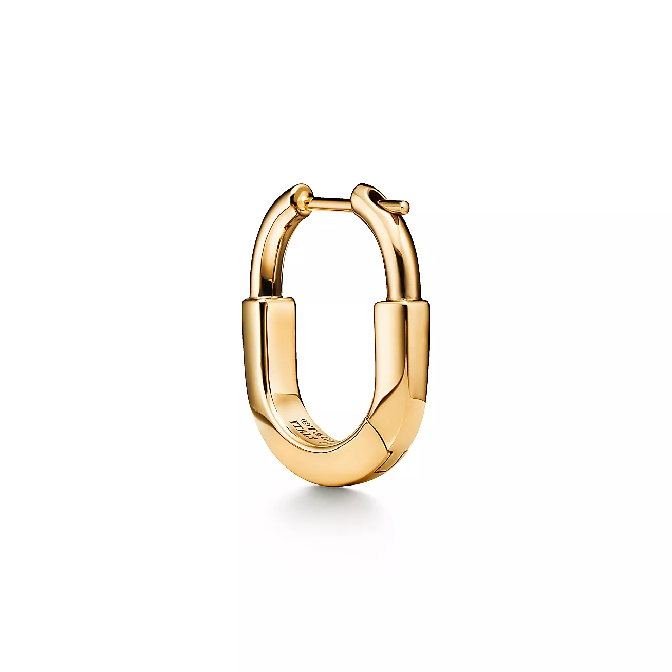 Tiffany Lock Small Earrings in Yellow Gold (1:1 replica)