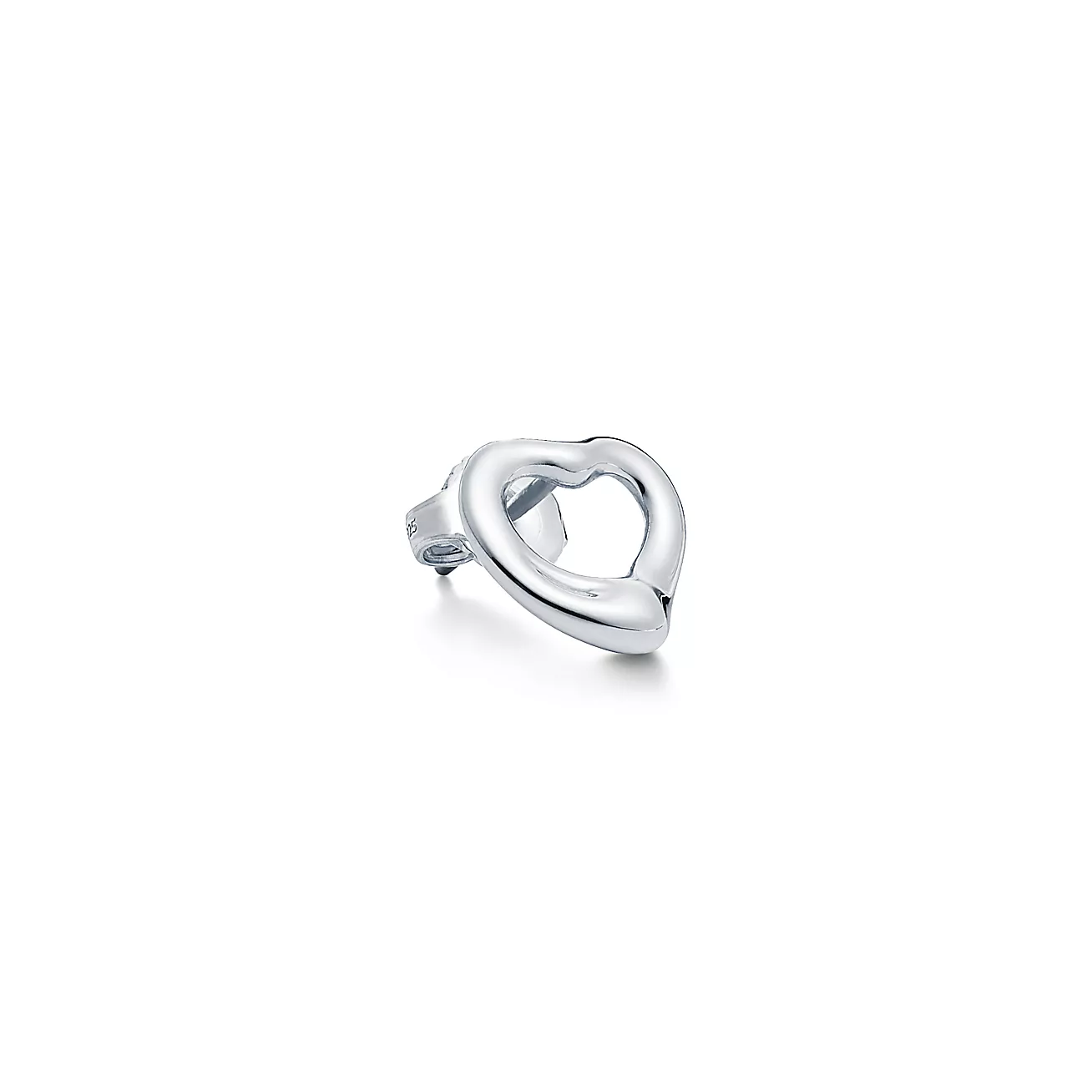 Tiffany Elsa Peretti® Open Heart Stud Earrings in Silver, 11 mm (1:1 replica)