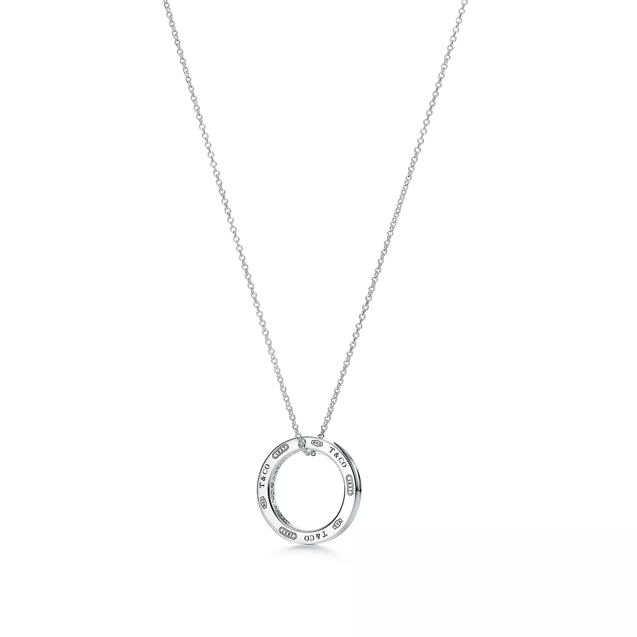 Tiffany 1837® Circle Pendant in Silver, Medium (1:1 replica)