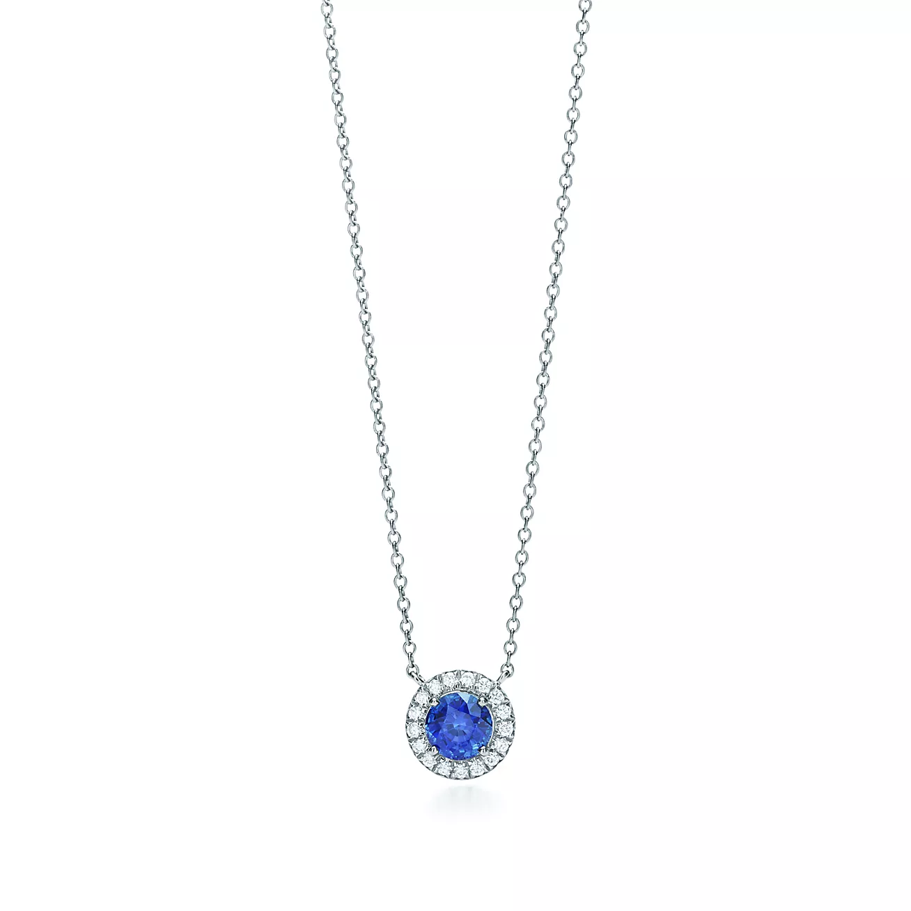 Tiffany Soleste® Sapphire and Diamond Pendant (1:1 replica)