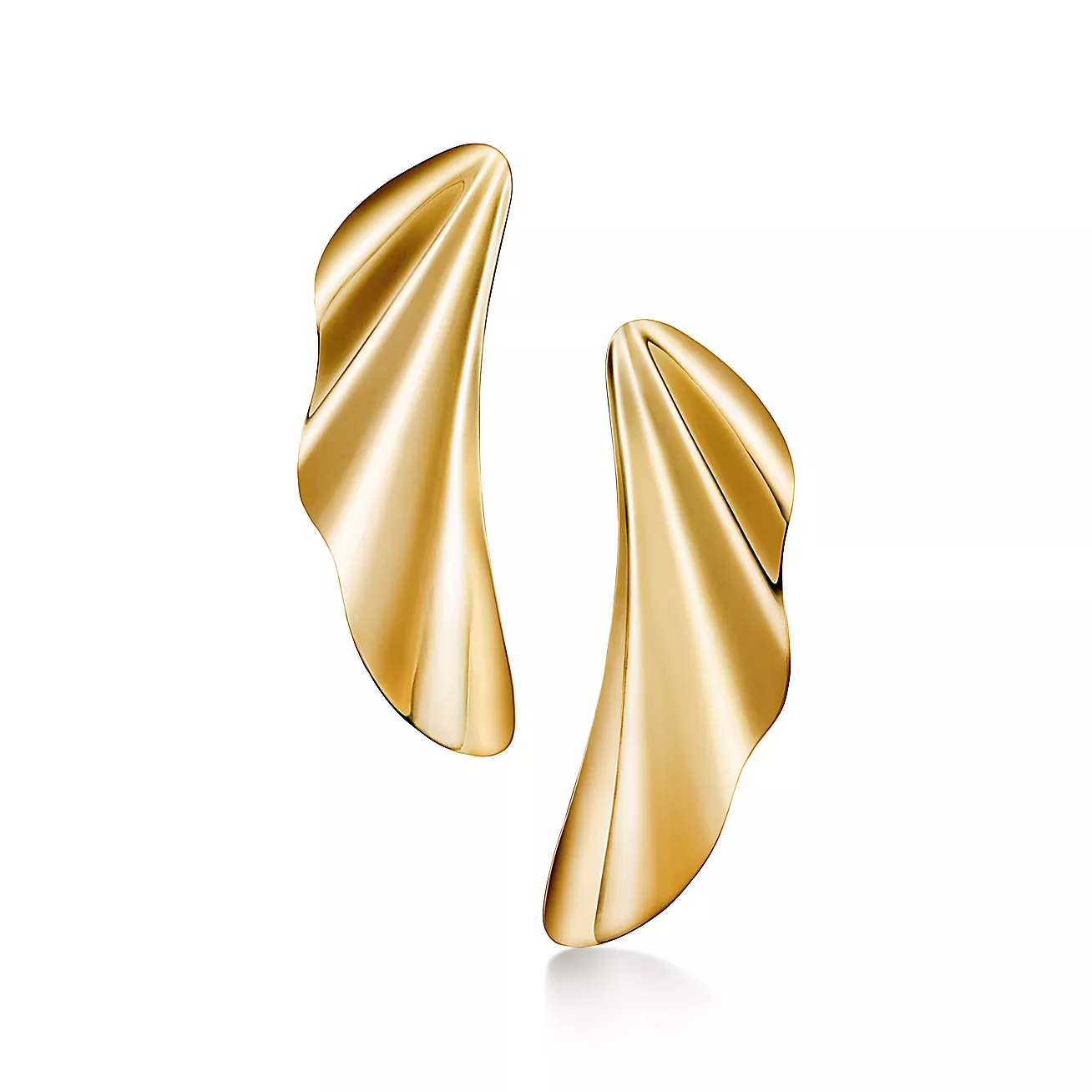 Tiffany Elsa Peretti® High Tide Earrings in Yellow Gold (1:1 replica)