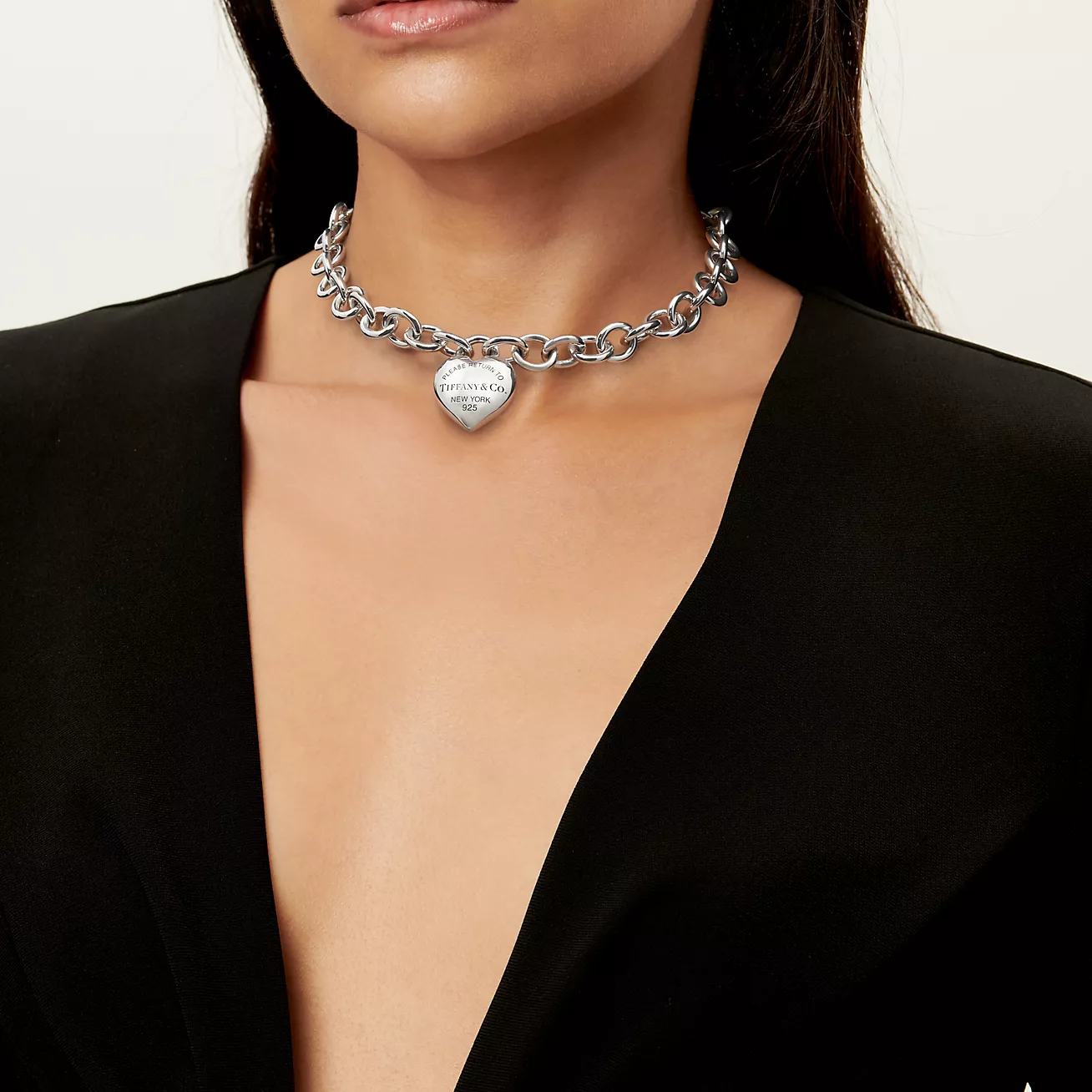 Return to Tiffany® Full Heart Toggle Necklace (1:1 replica)