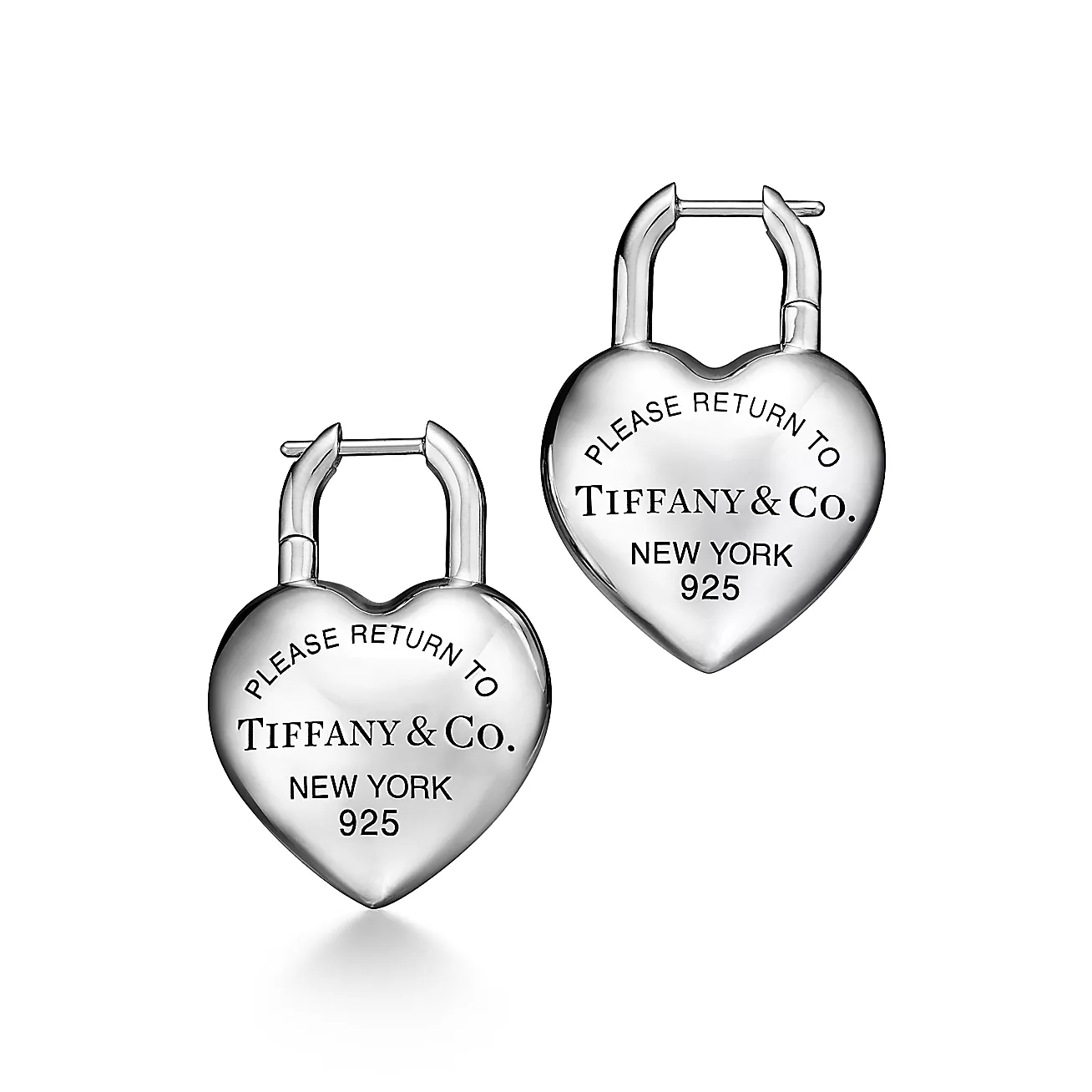 Return to Tiffany® Full Heart Earrings in Sterling Silver (1:1 replica)