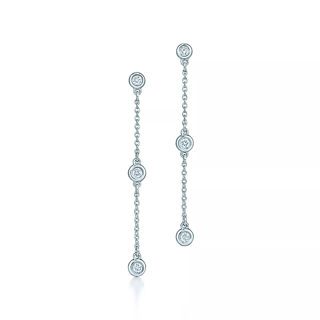 Tiffany Elsa Peretti® Diamonds by the Yard® Drop Earrings (1:1 replica)