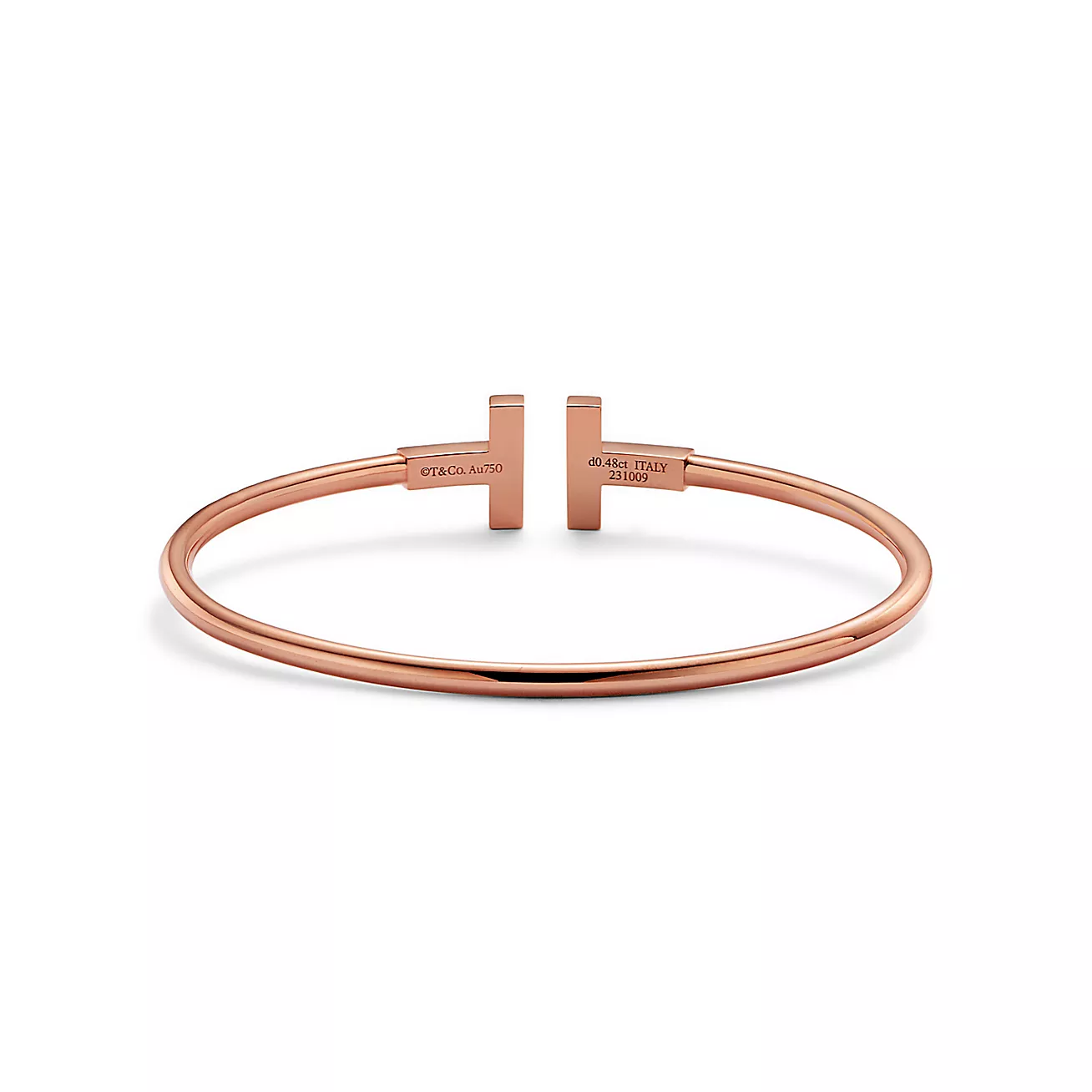 Tiffany T Pavé Diamond Wire Bangle (1:1 replica)