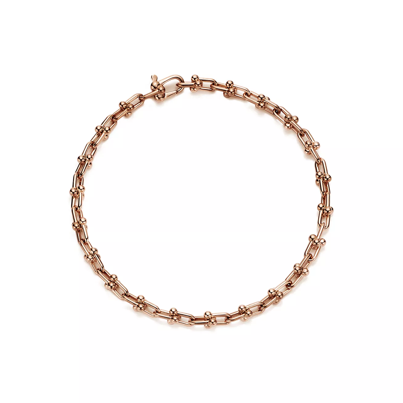 Tiffany HardWear Micro Link Bracelet in Rose Gold (1:1 replica)